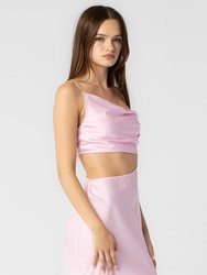 Pink Satin Side Cut Out Mini Dress