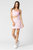Pink Satin Side Cut Out Mini Dress - Pink