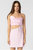 Pink Satin Side Cut Out Mini Dress