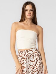 Textured Woven Strapless Tube Top