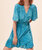 Cia Wrap Dress In Lagoon