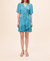 Cia Wrap Dress In Lagoon - Lagoon