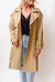 Edda Trench Coat In Tan - Tan