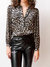 Lanna Leopard Blouse In Brown