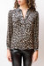 Lanna Leopard Blouse In Brown - Brown