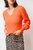 Protia V-Neck Sweater In Orange