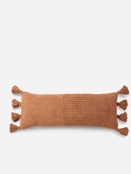 Braided Pom Pom Lumbar Pillow - Sienna