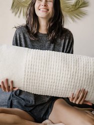 Braided Pom Pom Lumbar Pillow