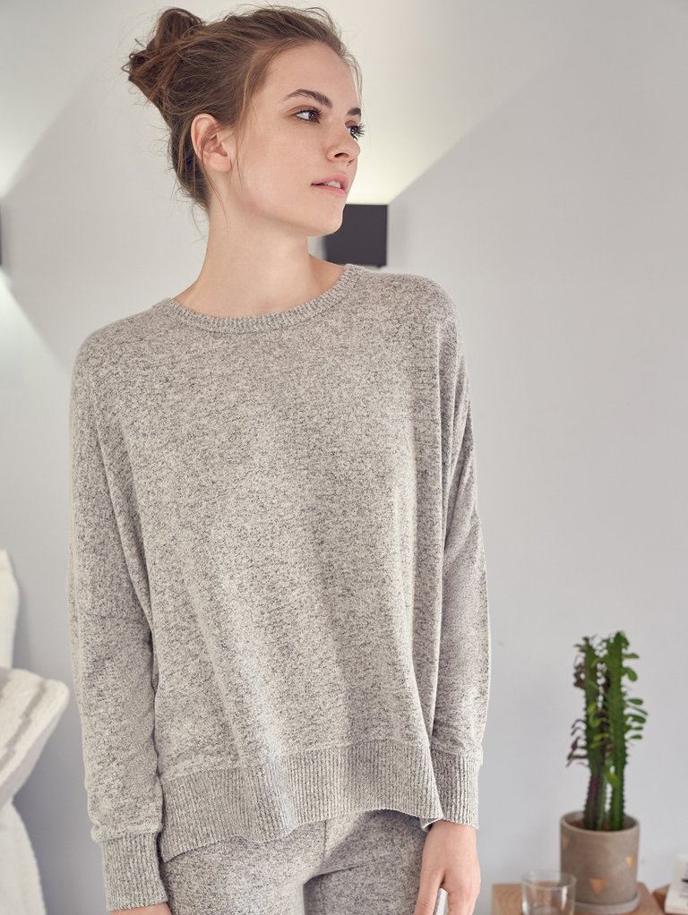 Cosset Relaxed Pullover - Moon over Malta Grey