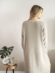 Nube Ribbed Long Cardigan