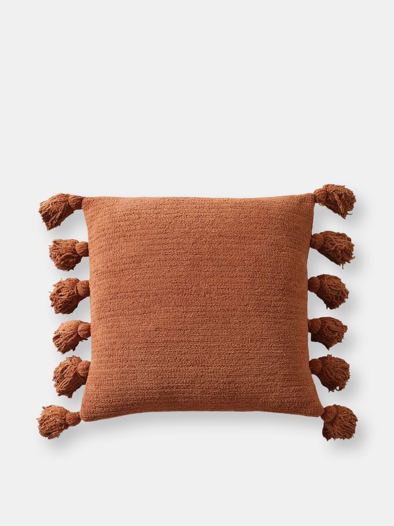 Pom Pom Throw Pillow - Sienna