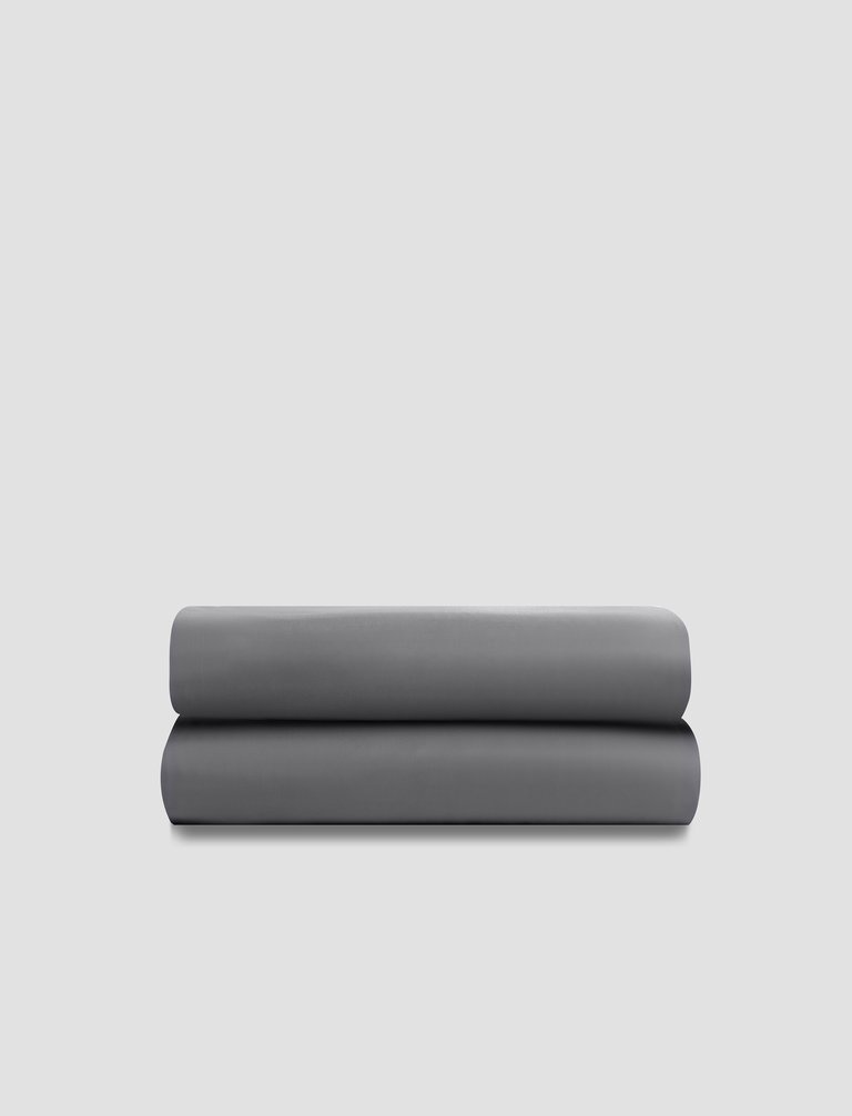 Premium Bamboo Flat Sheet - Coal