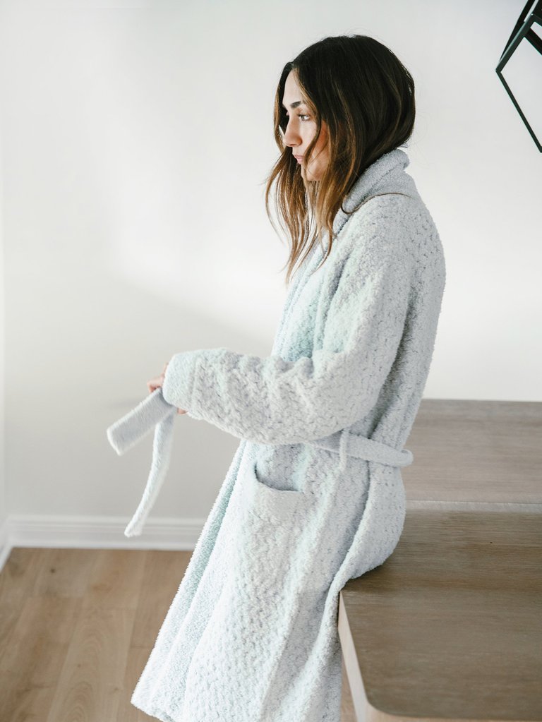 Snug Waffle Robe - Cloud Grey