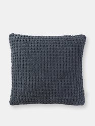 Snug Waffle Throw Pillow - Coal