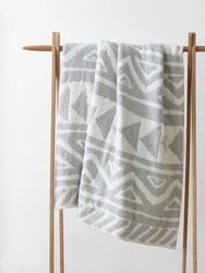 Tetouan Throw - Cloud Grey - Off White