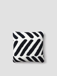 Tulum Throw Pillow - Black - Off White