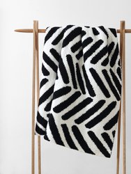 Tulum Throw - Black - Off White