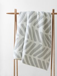 Tulum Throw - Cloud Grey - Off White