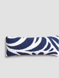 Versailles Lumbar Pillow - Navy - Off White