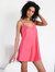 Washable Silk Sleep Dress - Ruby