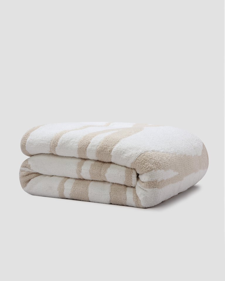 Woodland Comforter - Sahara Tan - Off White