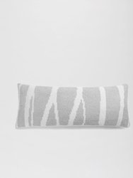 Woodland Lumbar Pillow - Cloud Grey - Off White