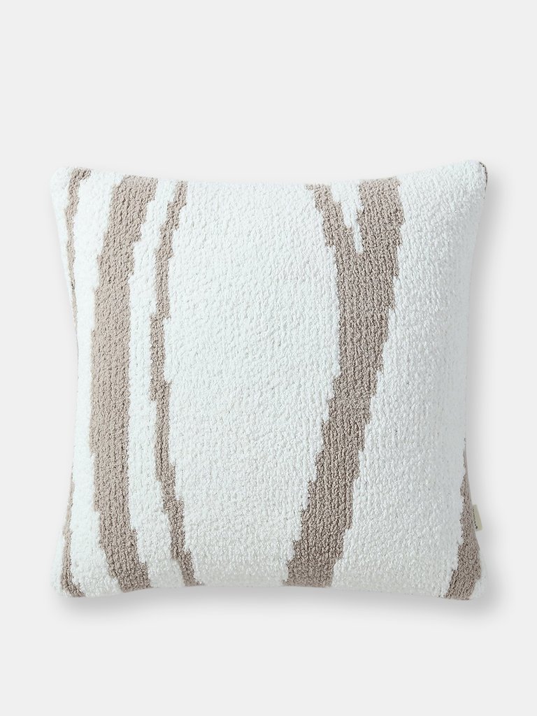 Woodland Throw Pillow - Taupe - Off White