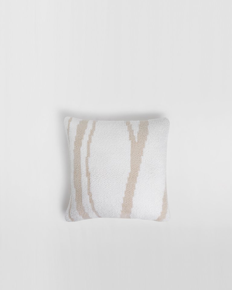 Woodland Throw Pillow - Sahara Tan - Off White