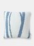 Woodland Throw Pillow - Denim - Off White