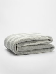 Woodland Throw - Cloud Grey - Off White