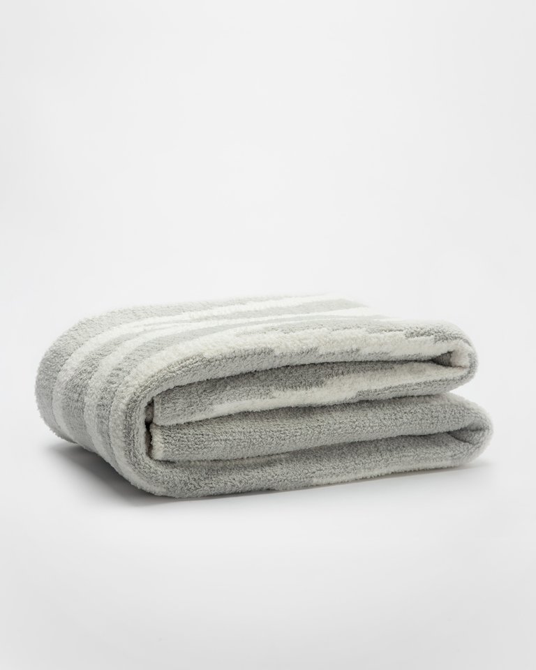 Woodland Throw - Cloud Grey - Off White