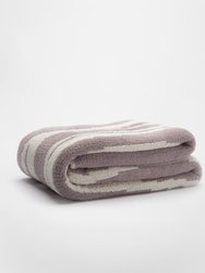 Woodland Throw - Purple Haze - Off White