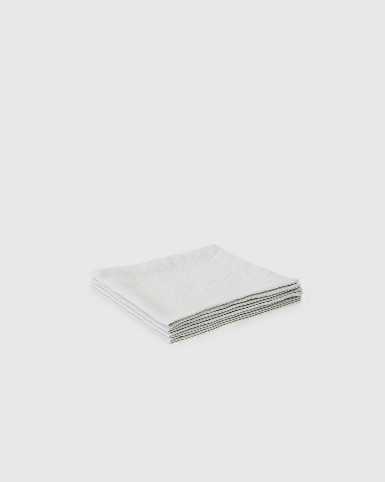 Berkeley Linen Table Napkins (Set of 4) - Glacier - Glacier