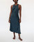 Gia Sandwashed Cupro Vegan Silk Sleep Dress - Blue