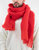 Jane Mohair Scarf - Cherry