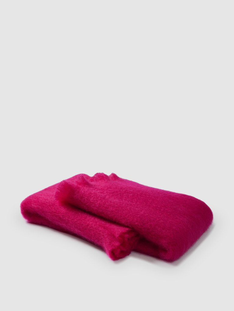 Jane Mohair Scarf - Pitaya Pink