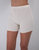 Jesse Ribbed Bike Shorts - Cream