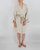 Leia Mid-Length French Linen Robe - Dove