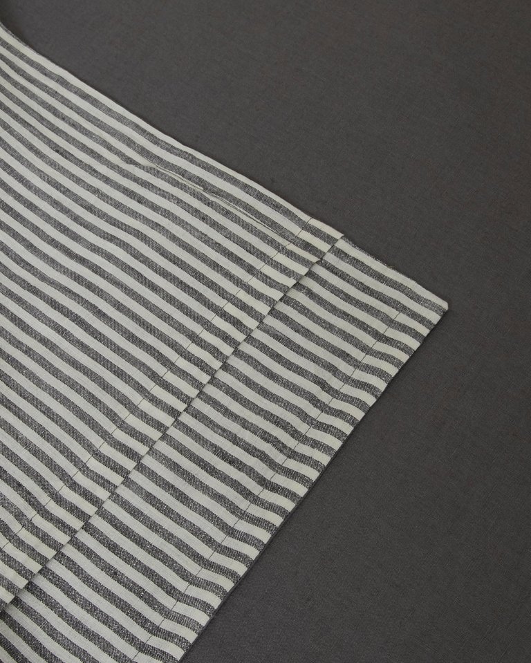Marcel Linen Collection Set - Storm / Storm Stripe