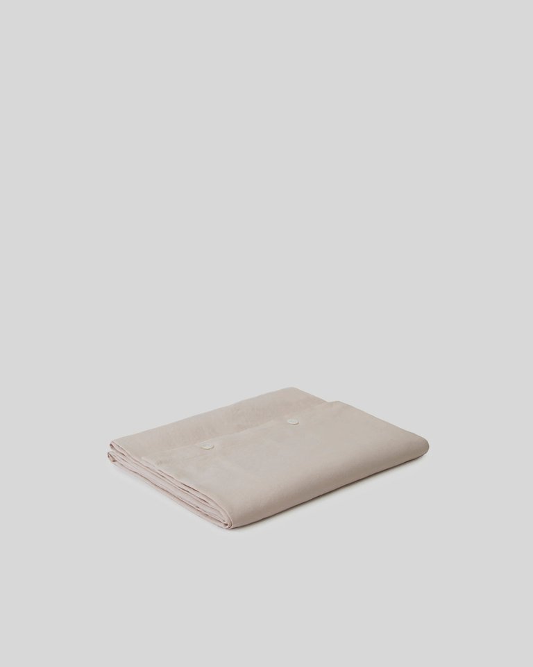 Marcel Linen Duvet Cover - Blush - Blush