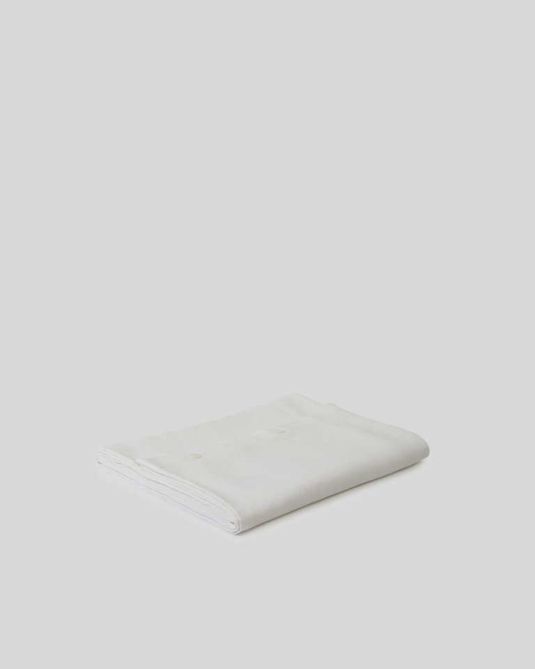 Marcel Linen Duvet Cover - Milk - Milk