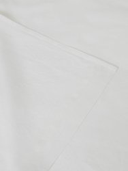 Marcel Linen Fitted Sheet - Milk