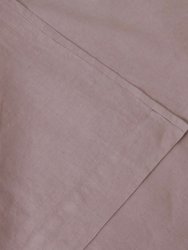 Marcel Linen Fitted Sheet - Orchid