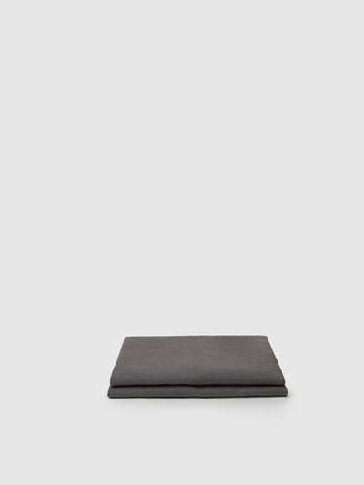 Sunday Morning Marcel Linen Fitted Sheet - Storm product