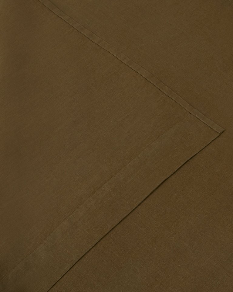 Marcel Linen Flat Sheet - Moss
