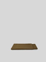 Marcel Linen Flat Sheet - Moss