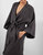 Sai Full-Length Linen Robe - Charcoal