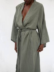 Sai Full-Length Linen Robe