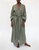 Sai Full-Length Linen Robe - Khaki
