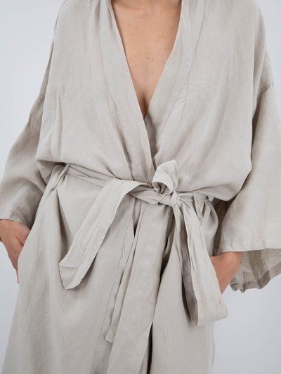 Sunday Morning Sai Full-Length Linen Robe product